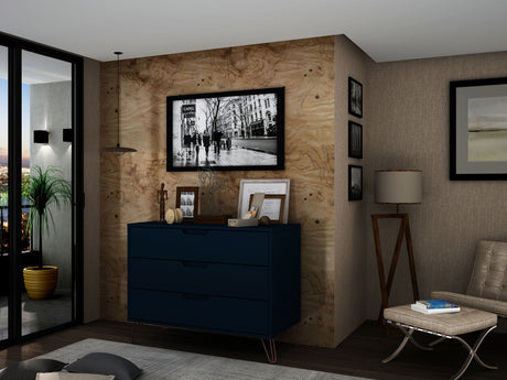 Rockefeller Dresser in Tatiana Midnight Blue - Ornate Home