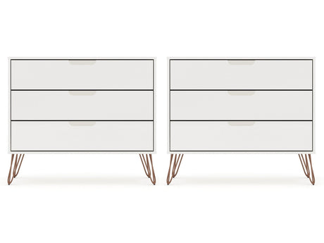 Rockefeller Dresser in White (set of 2) - Ornate Home