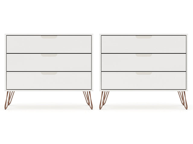 Rockefeller Dresser in White (set of 2) - Ornate Home
