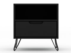 Rockefeller Nightstand 1.0 in Black (set of 2) - Ornate Home