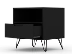 Rockefeller Nightstand 1.0 in Black (set of 2) - Ornate Home