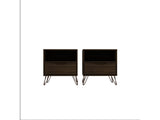 Rockefeller Nightstand 1.0 in Brown (set of 2) - Ornate Home