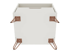 Rockefeller Nightstand 1.0 in Off White and Nature (set of 2) - Ornate Home