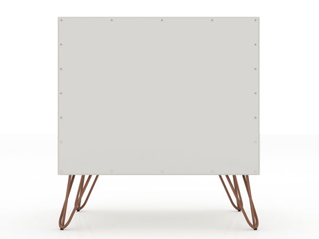 Rockefeller Nightstand 1.0 in Off White and Nature (set of 2) - Ornate Home