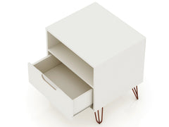 Rockefeller Nightstand 1.0 in Off White (set of 2) - Ornate Home