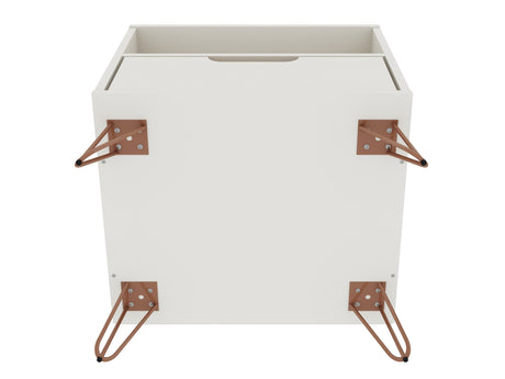 Rockefeller Nightstand 1.0 in Off White (set of 2) - Ornate Home