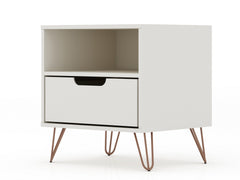 Rockefeller Nightstand 1.0 in Off White (set of 2) - Ornate Home