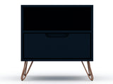 Rockefeller Nightstand 1.0 in Tatiana Midnight Blue (set of 2) - Ornate Home