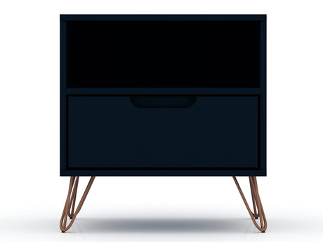 Rockefeller Nightstand 1.0 in Tatiana Midnight Blue (set of 2) - Ornate Home