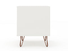 Rockefeller Nightstand 1.0 in White (set of 2) - Ornate Home