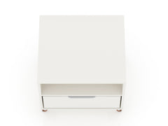 Rockefeller Nightstand 1.0 in White (set of 2) - Ornate Home