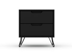 Rockefeller Nightstand 2.0 in Black (set of 2) - Ornate Home