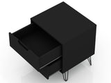 Rockefeller Nightstand 2.0 in Black (set of 2) - Ornate Home