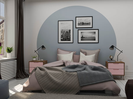 Rockefeller Nightstand 2.0 in Nature and Rose Pink (set of 2) - Ornate Home