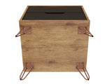 Rockefeller Nightstand 2.0 in Nature and Textured Grey (set of 2) - Ornate Home