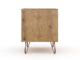 Rockefeller Nightstand 2.0 in Nature and Textured Grey (set of 2) - Ornate Home
