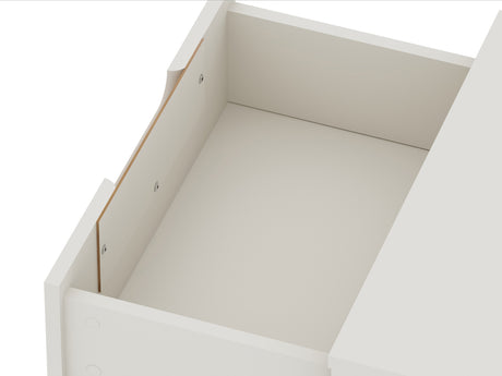 Rockefeller Nightstand 2.0 in Off White and Nature (set of 2) - Ornate Home