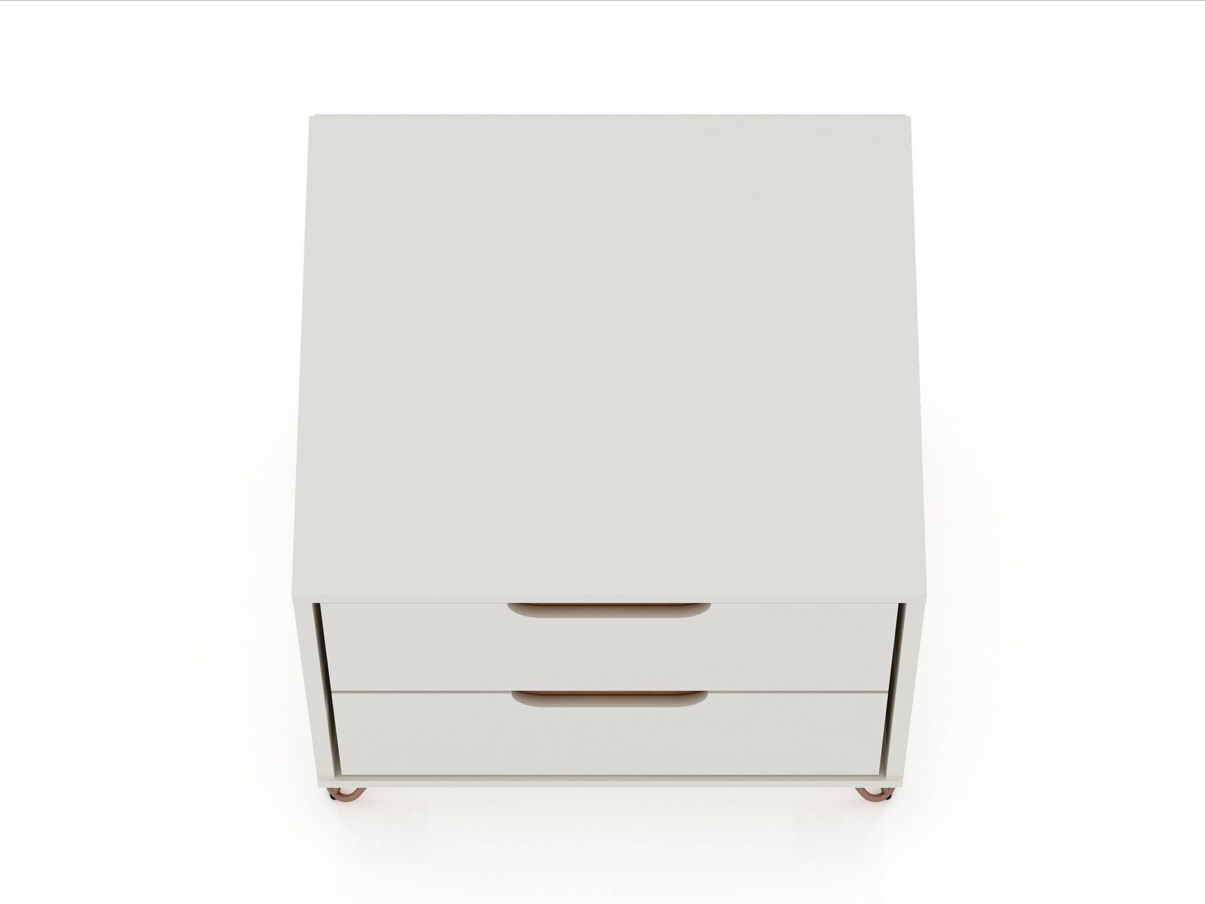 Rockefeller Nightstand 2.0 in Off White and Nature (set of 2) - Ornate Home