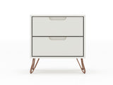 Rockefeller Nightstand 2.0 in Off White (set of 2) - Ornate Home