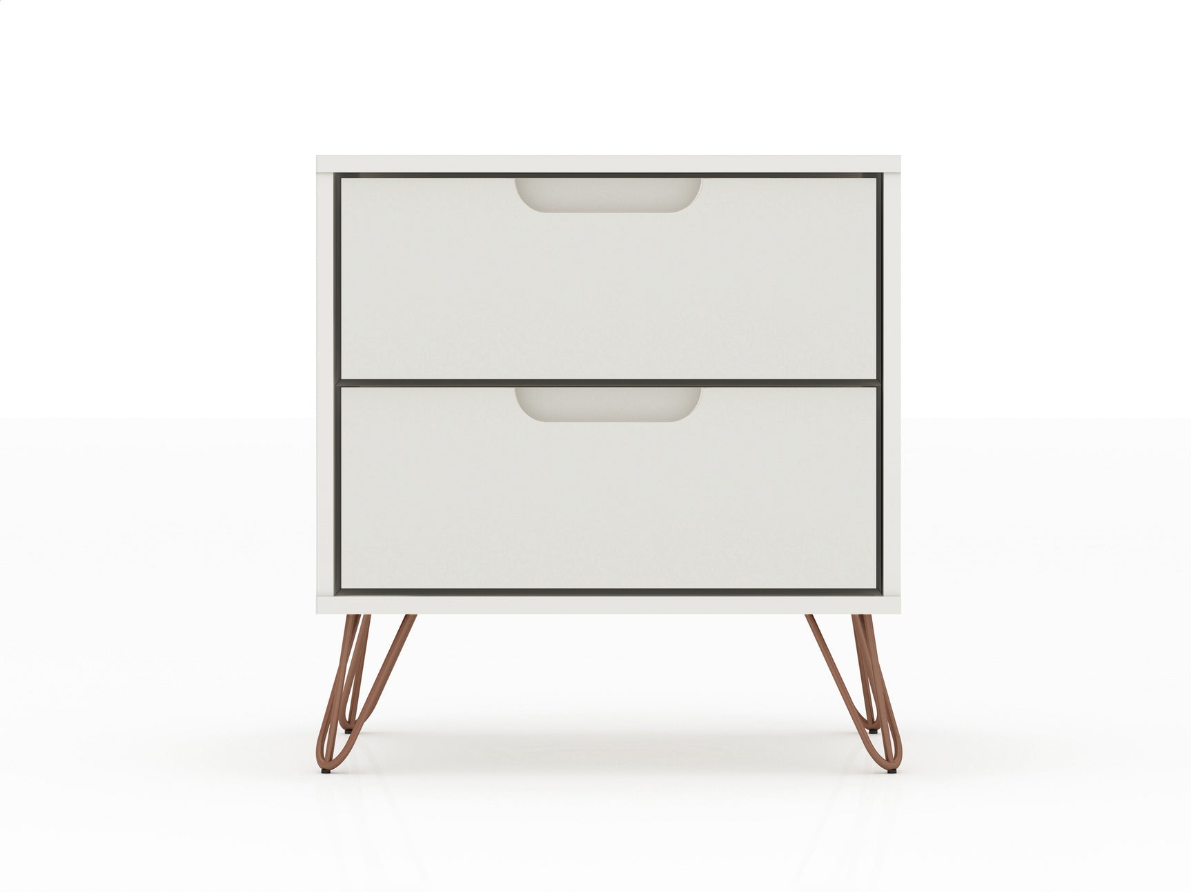 Rockefeller Nightstand 2.0 in Off White (set of 2) - Ornate Home