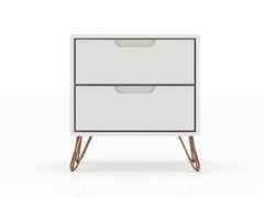 Rockefeller Nightstand 2.0 in Off White (set of 2) - Ornate Home