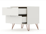Rockefeller Nightstand 2.0 in Off White (set of 2) - Ornate Home
