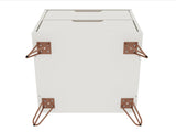 Rockefeller Nightstand 2.0 in Off White (set of 2) - Ornate Home