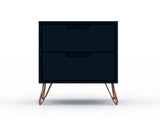 Rockefeller Nightstand 2.0 in Tatiana Midnight Blue (set of 2) - Ornate Home