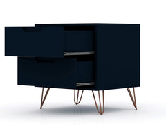 Rockefeller Nightstand 2.0 in Tatiana Midnight Blue (set of 2) - Ornate Home