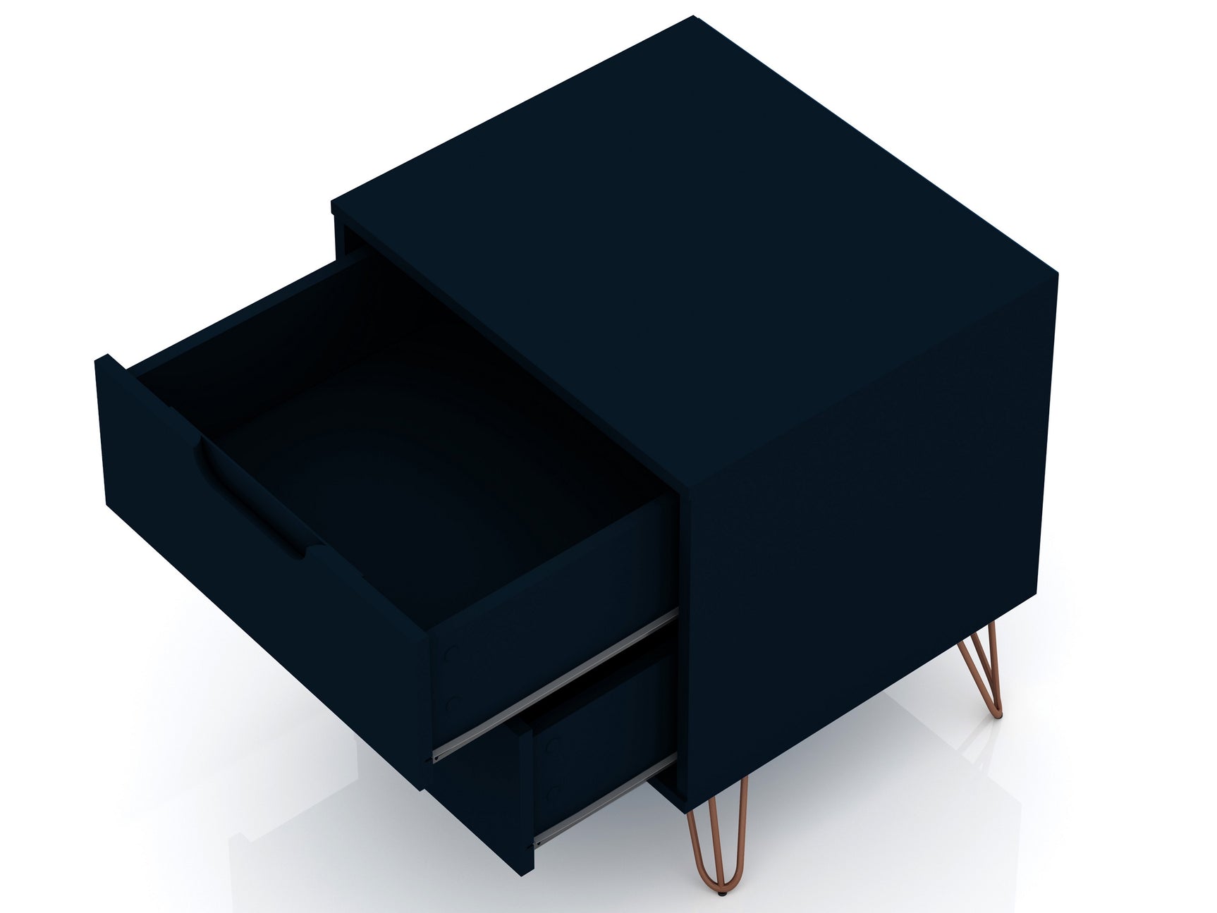 Rockefeller Nightstand 2.0 in Tatiana Midnight Blue (set of 2) - Ornate Home