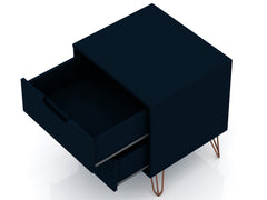 Rockefeller Nightstand 2.0 in Tatiana Midnight Blue (set of 2) - Ornate Home