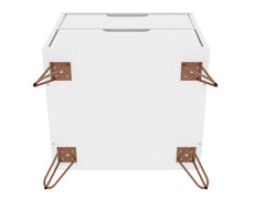 Rockefeller Nightstand 2.0 in White (set of 2) - Ornate Home
