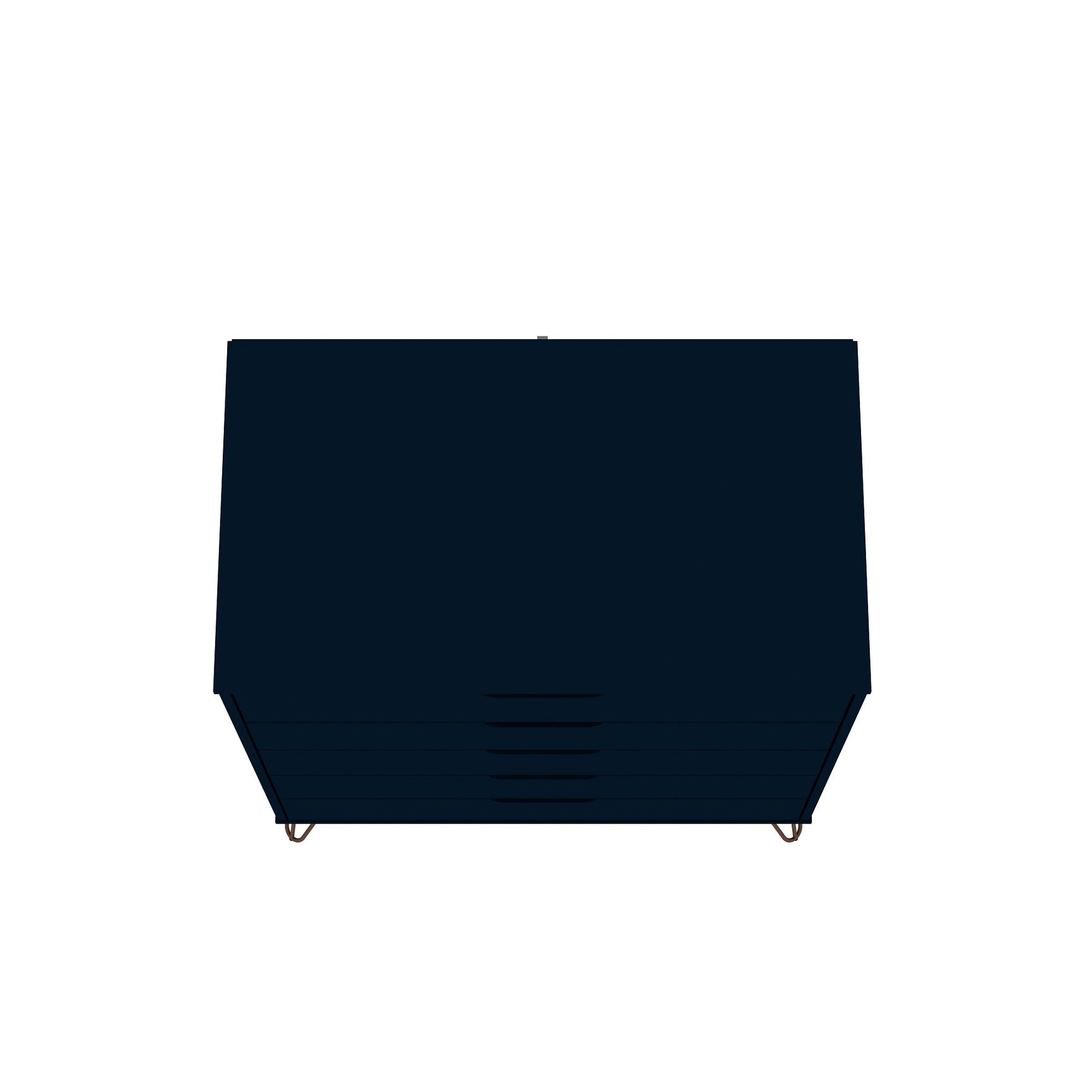 Rockefeller Tall 5-Drawer Dresser and Standard 3-Drawer Dresser in Tatiana Midnight Blue - Ornate Home