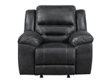 Rocker Reclining Black Chair - Ornate Home