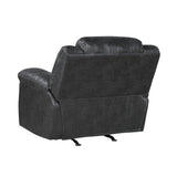 Rocker Reclining Black Chair - Ornate Home