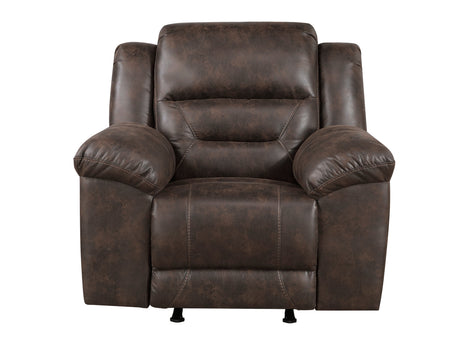 Rocker Reclining Brown Chair - Ornate Home