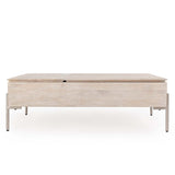Rocklin Natural Double Lift Top Coffee Table - Ornate Home