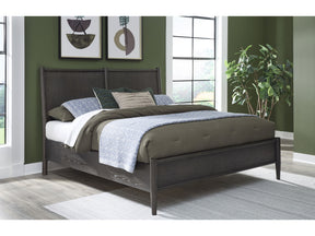 Rockport Oak Wood Queen Platform Bed in Yin - Ornate Home