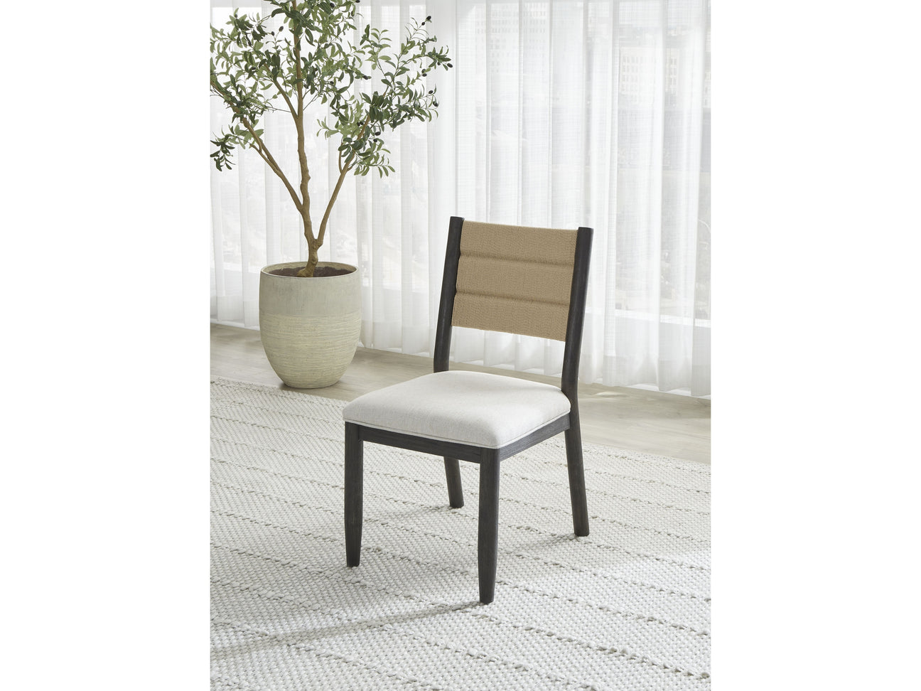 Rockport Yin Danish Cord Dining Chair (Set of 2) - Ornate Home