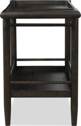 Rockport Yin Two Shelf Rolling Bar Cart - Ornate Home