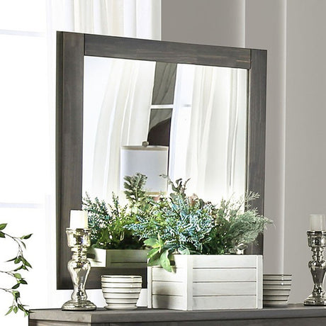 Rockwall Weathered Gray Mirror - Ornate Home