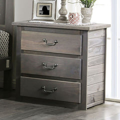 Rockwall Weathered Gray Nightstand - Ornate Home
