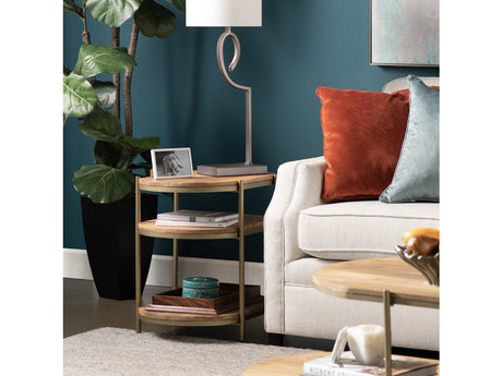 Rockwell Brown/Gold End Table - Ornate Home