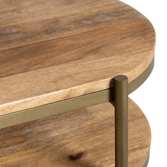 Rockwell Brown/Gold End Table - Ornate Home