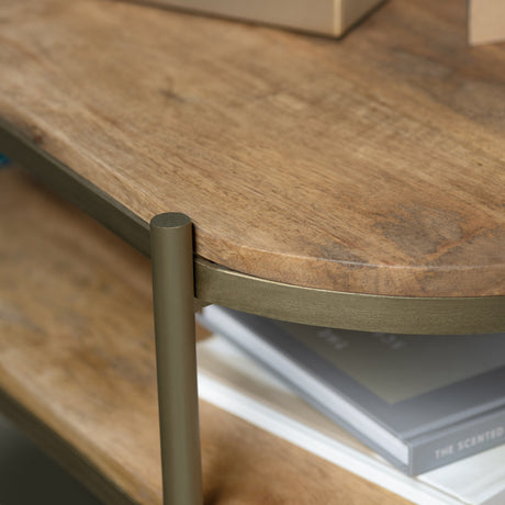 Rockwell Brown/Gold End Table - Ornate Home