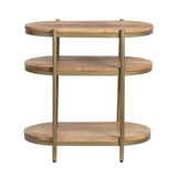 Rockwell Brown/Gold End Table - Ornate Home