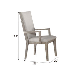 Rocky Arm Chair in Gray Oak (Set of 2) 72863 - Ornate Home