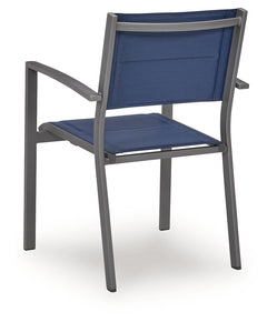 Rocky Creek Blue/Gray Sling Arm Chair (Set of 4) - Ornate Home