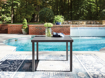 Rocky Creek Gray Square Dining Table w/UMB OPT - Ornate Home