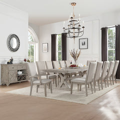 Rocky Gray Oak Server - Ornate Home